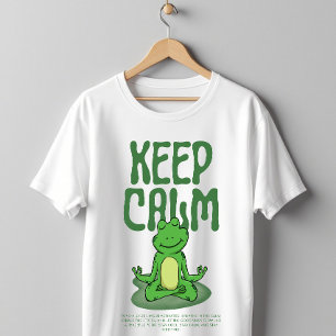 Meditatieve Kikker Blijf Kalmpjes Zen Modus T-shirt