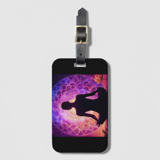 Meditatieve Mandala Bagagelabel (Voorkant (verticaal))