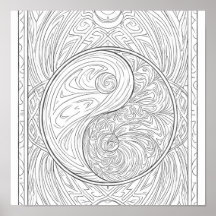 Meditatieve Patroonkunst: Heilige Geometrie Yin Ya