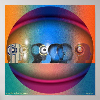 Meditatieve staten poster