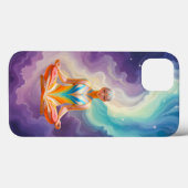 Meditatieve vrouw en zachte pastelenergie Case-Mate iPhone case (Achterkant (horizontaal))