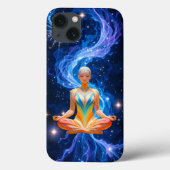 Meditatieve vrouw met vloeiende energie Case-Mate iPhone case (Achterkant)