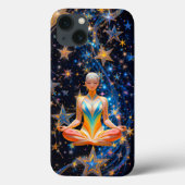 Meditatieve Vrouw – Mystiek Galaxy ontwerp Case-Mate iPhone Case (Achterkant)