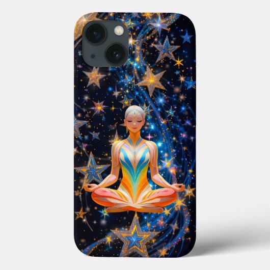 Meditatieve Vrouw – Mystiek Galaxy ontwerp Case-Mate iPhone Case (Achterkant)