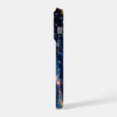 Meditatieve Vrouw – Mystiek Galaxy ontwerp iPhone Hoesje (Linkerkant)