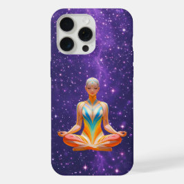 Meditatieve Vrouw – Mystieke Melkweg iPhone 15 Pro Max Case