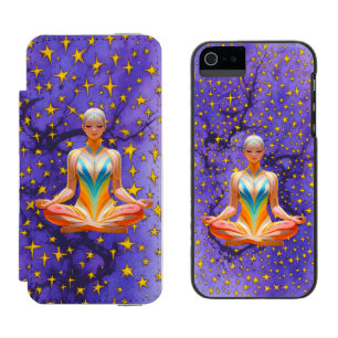 Meditatieve Vrouw & Uniek Sterrenpatroon Ontwerp