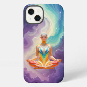 Meditatieve Vrouw & Zachte Pastel Energie iPhone 13 Hoesje
