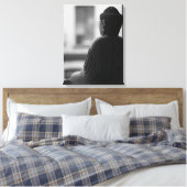 Meditating Buddha Art Gallery-Wrapped Canvas Print (Insitu (Slaapkamer))