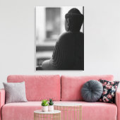 Meditating Buddha Art Gallery-Wrapped Canvas Print (Insitu (Woonkamer))