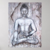 Meditating Buddha Art Print (Voorkant)