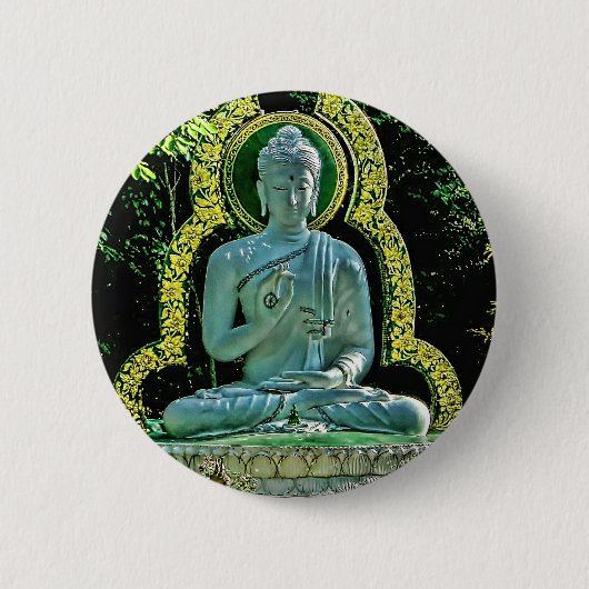 Meditating Buddha Button (Voorkant)