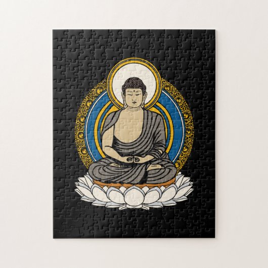 Meditating Buddha Dhyana Mudra Legpuzzel (Verticaal)