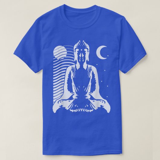Meditating Buddha in Yin Yang style with day and n T-shirt (Design voorkant)