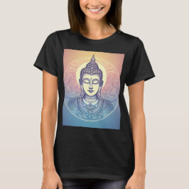 Meditating Buddha Mandala Art T-Shirt - Zen Spirit