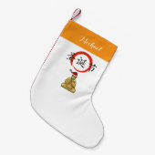 Meditating Buddha met Happy Kerstmis Kleine Kerstsok (Voorkant (Hangend))