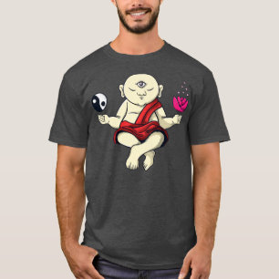 Meditating Buddhist Monk Zen Buddha Om T-shirt