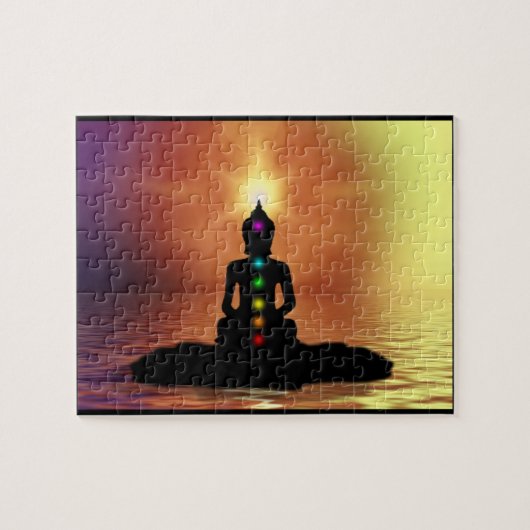 Meditating Chakra Puzzle Legpuzzel (Horizontaal)