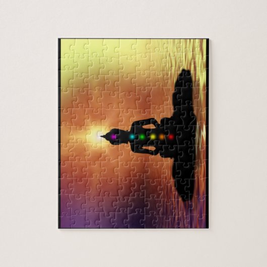 Meditating Chakra Puzzle Legpuzzel (Verticaal)