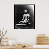 Meditating Priest in India 1898 Poster (Keuken)