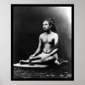 Meditating Priest in India 1898 Poster (Voorkant)