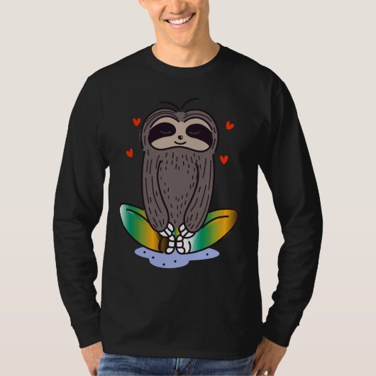 Meditating Sloth T-shirt (Voorkant)