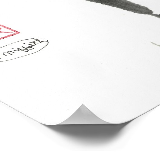 Meditating Zen Cat Poster (Hoek)