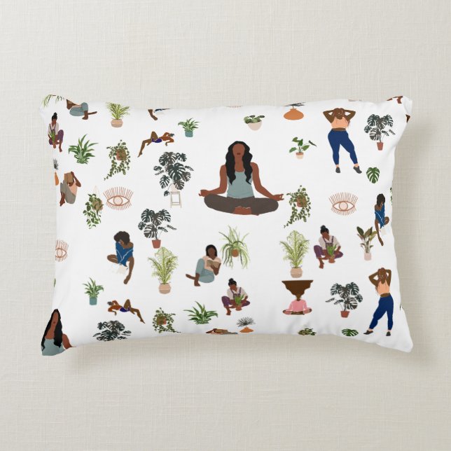 Meditation Accent Pillow voor Tieners, Dorms Accent Kussen (Voorkant)