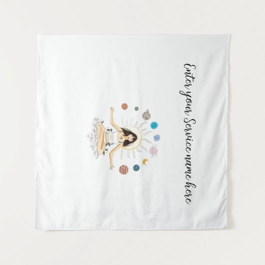 Meditation art wandkleed (Voorkant (horizontaal))