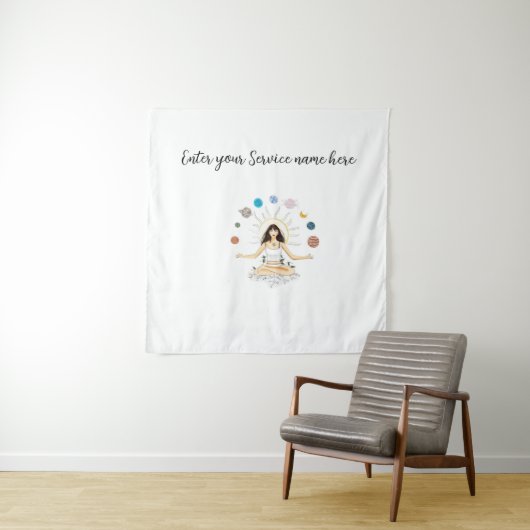 Meditation art wandkleed (In situ)