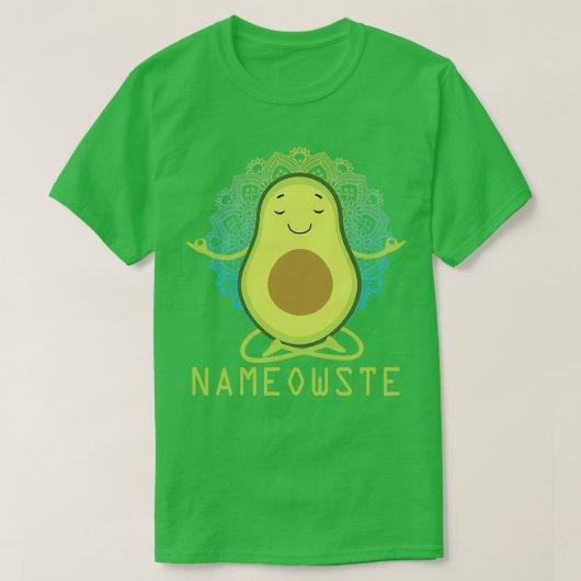 Meditation Avocado Funny T-shirt (Design voorkant)