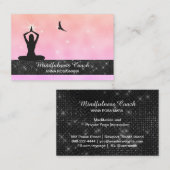 *~* Meditation Bird Eagle Pastel Yoga Visitekaartje (Voorkant / Achterkant)