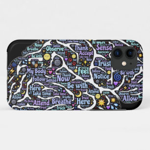 Meditation Body Inspirerend Word Art Case-Mate iPhone Case