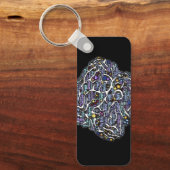 Meditation Body Inspirerend Word Art Sleutelhanger (Voorkant)