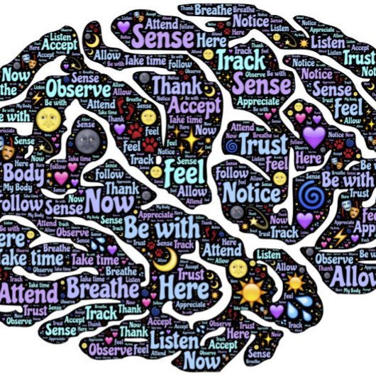 Meditation Body Inspirerend Word Art T-shirt