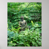 Meditation Buddha Garden Poster (Voorkant)