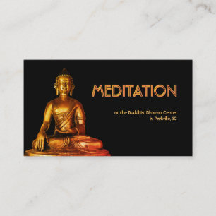 Meditation Buddha Visitekaartje