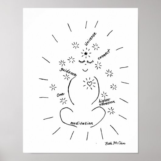 Meditation Canvas Poster (Voorkant)