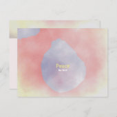 Meditation Cue Card - "Peace, Be still"-COLLECTIE Briefkaart (Voorkant / Achterkant)