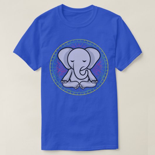 Meditation Elephant Yoga T-shirt (Design voorkant)