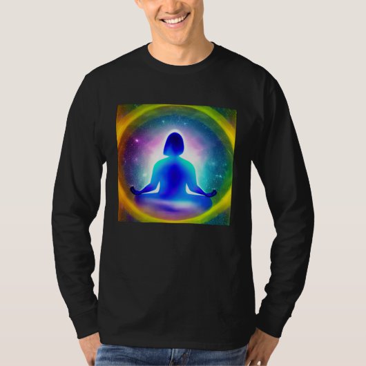 Meditation Enlightment Spiritual Yoga Transcendent T-shirt (Voorkant)