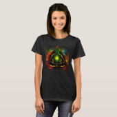 Meditation Enlightment Spiritual Yoga Transcendent T-shirt (Voorkant volledig)