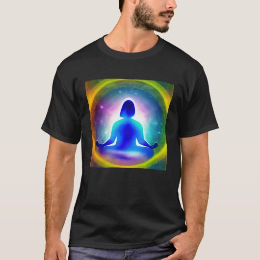 Meditation Enlightment Spiritual Yoga Transcendent T-shirt (Voorkant)