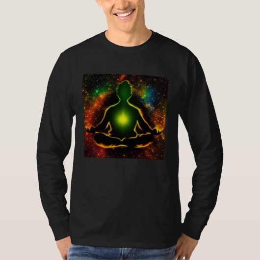 Meditation Enlightment Spiritual Yoga Transcendent T-shirt (Voorkant)
