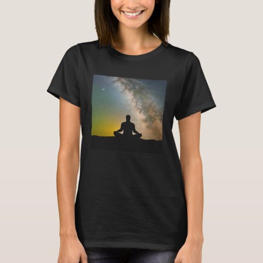 Meditation Enlightment Spiritual Yoga Transcendent T-shirt (Voorkant)