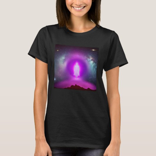 Meditation Enlightment Spiritual Yoga Transcendent T-shirt (Voorkant)
