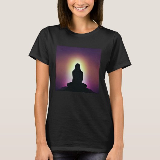Meditation Enlightment Spiritual Yoga Transcendent T-shirt (Voorkant)