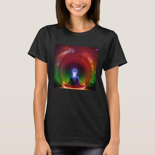 Meditation Enlightment Spiritual Yoga Transcendent T-shirt (Voorkant)
