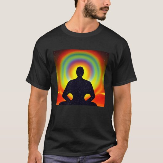 Meditation Enlightment Spiritual Yoga Transcendent T-shirt (Voorkant)