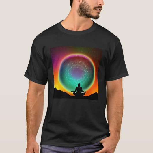 Meditation Enlightment Spiritual Yoga Transcendent T-shirt (Voorkant)